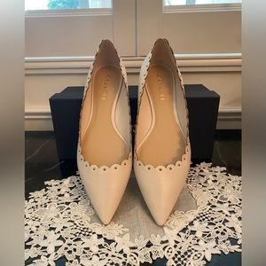Coach cream flats
